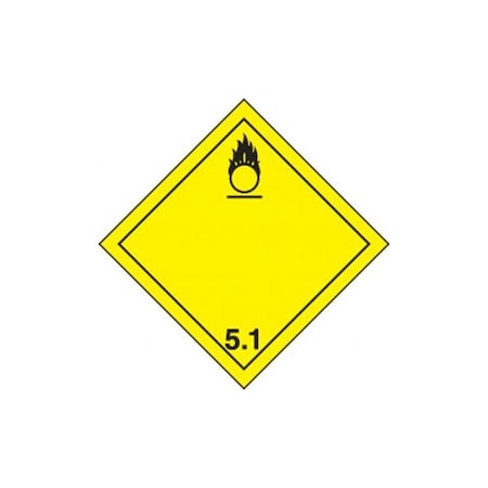 Accuform TDG PLACARD CLASS 5 273MM X 273MM TCP511CT50 TCP511CT50